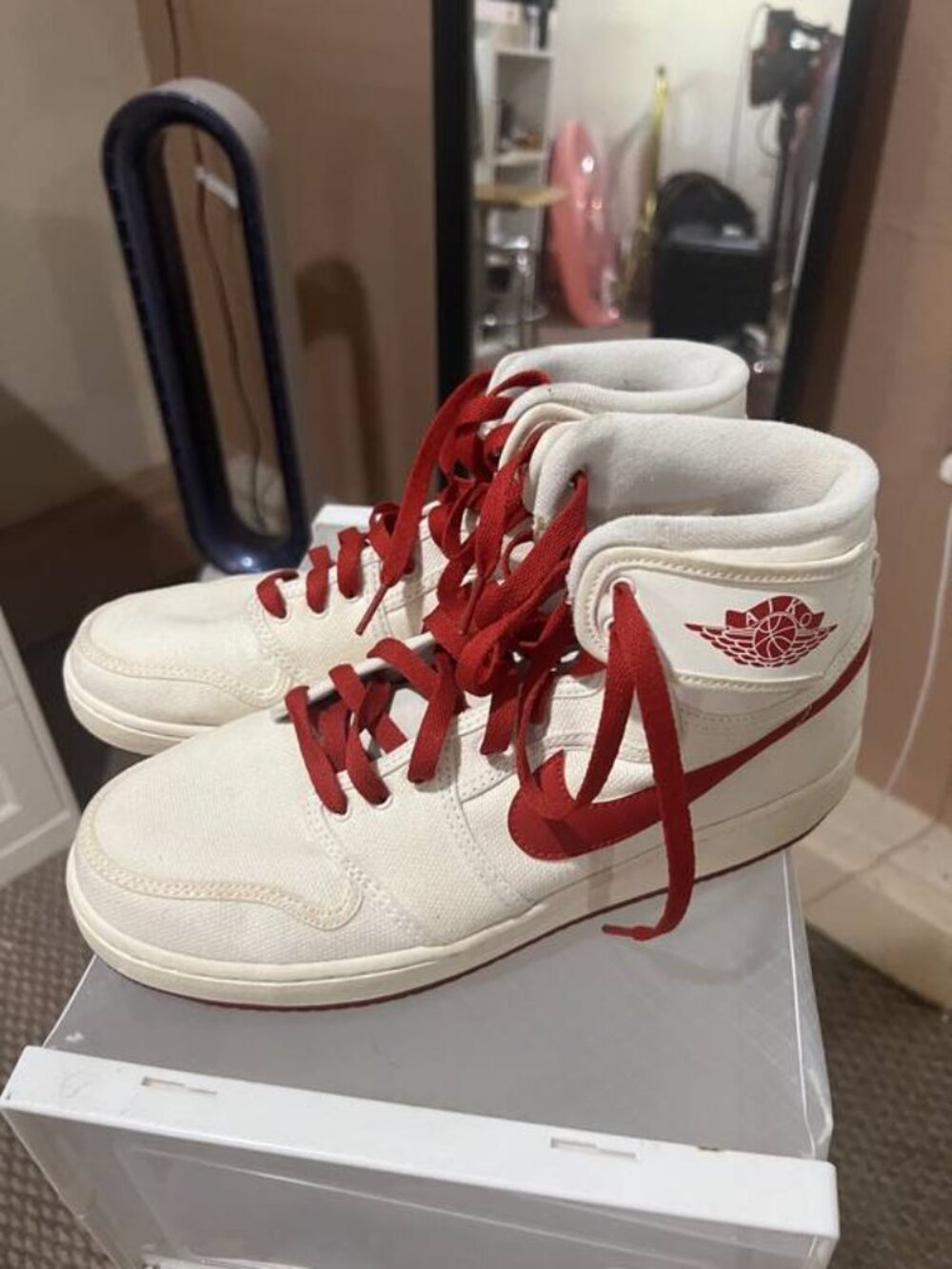 Nike Air Jordan 1 KO High Cream Red Laces